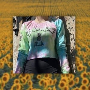 Tie Dye St.Walton Beach Florida Crop Top